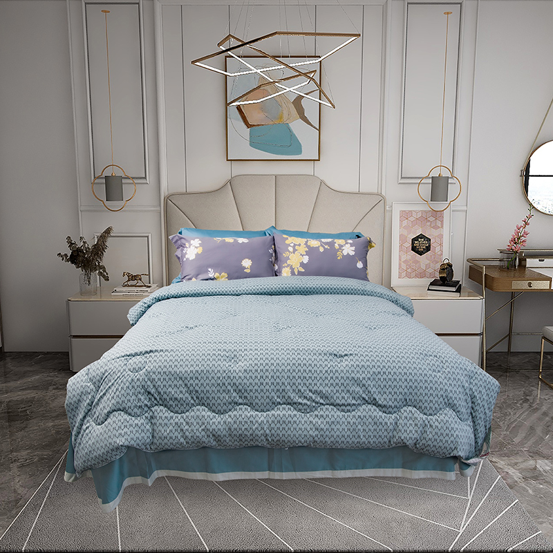 金年会概念健康保暖被（绿灰）