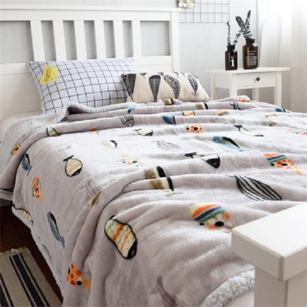 金年会暖洋洋大鱼羊羔绒毯(570浅灰)